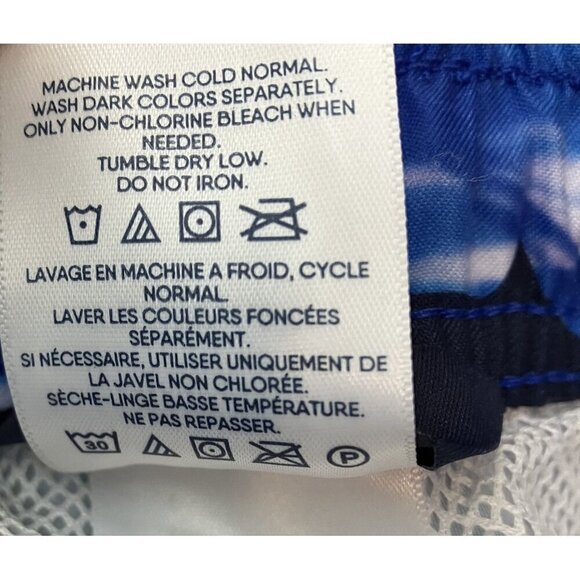 Lands' End NWT Blue Shark Swim Trunks Shorts Swimsuit Sz XS - Picture 5 of 7
